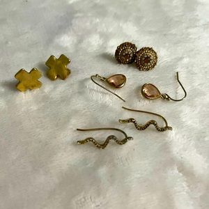 Lot of Four Small Earrings